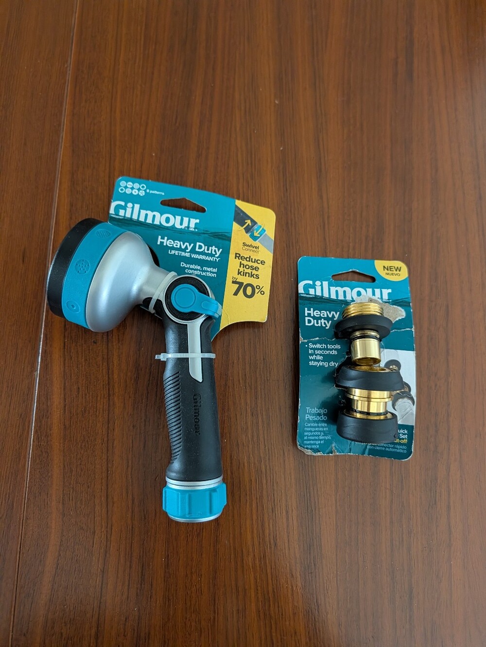 Gilmour Watering Nozzle Heavy Duty Thumb Control With Brass Quick Disconnect